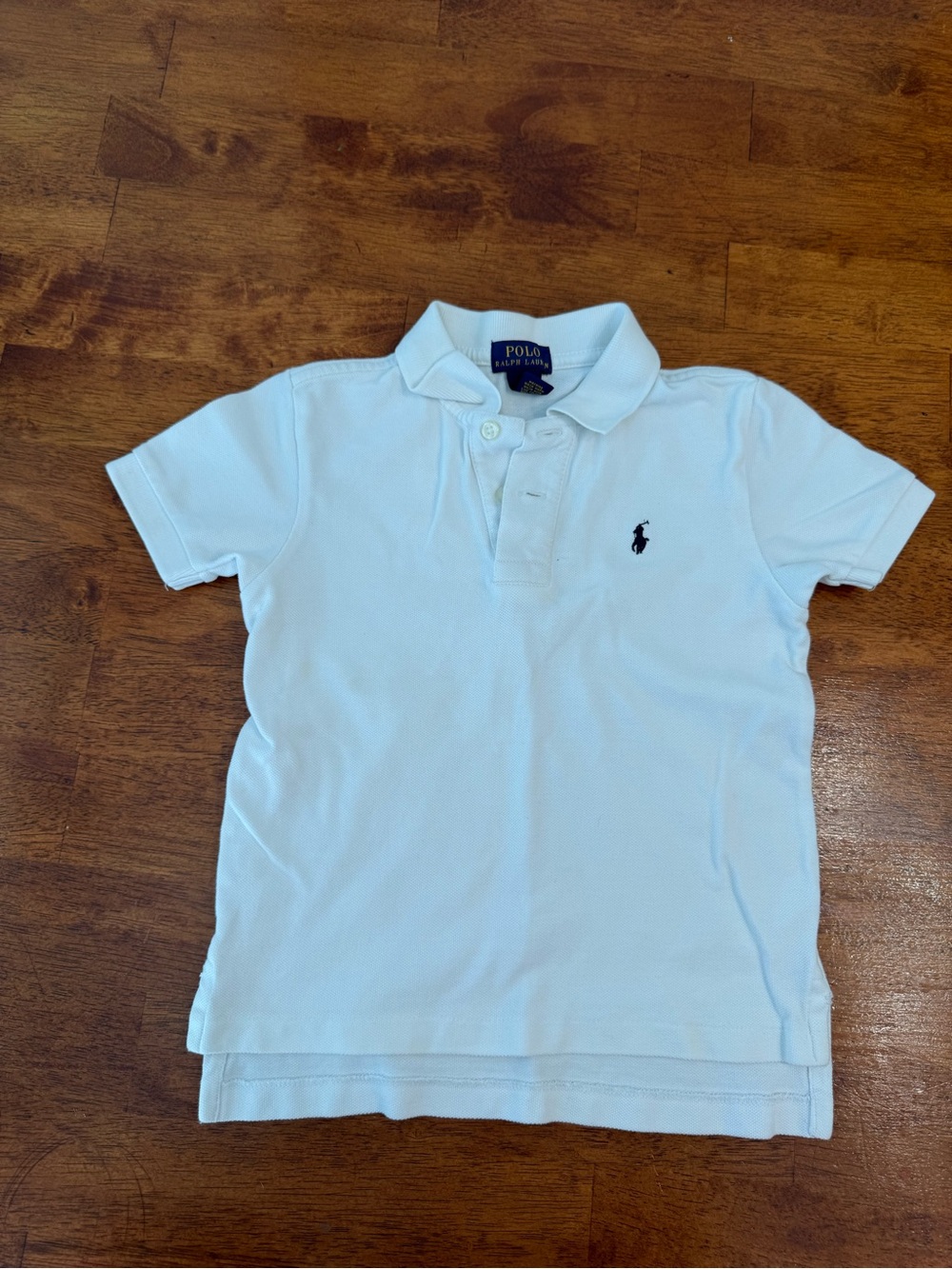Polo by Ralph Lauren White Kids Polo with Navy Pony
